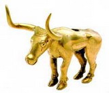 Золотая фигурка бычка из Майкопского кургана